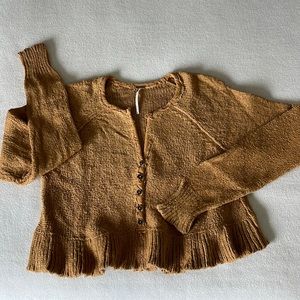 Free People Henley Cardigan Sweater Sz S